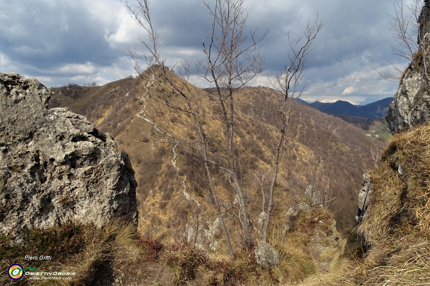 29 Il ripido sentiero 531 che porta sul Monte Costone.JPG